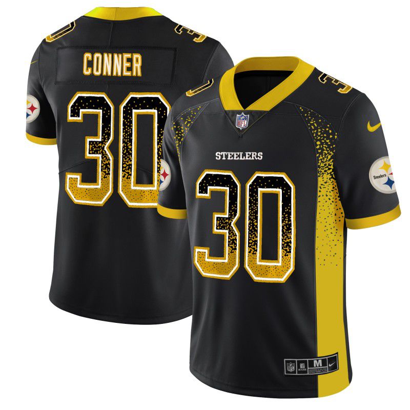 Men Pittsburgh Steelers #30 Conner Black Nike Drift Fashion Color Rush Limited NFL Jersey->dallas cowboys->NFL Jersey